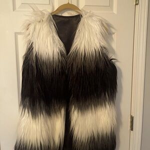 Faux fur vest